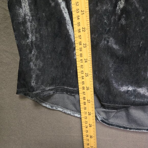 Valerie Stevens 2X Crushed Velvet Whimsigoth Boho Off-Shoulder Blouse Bell Sleev - Picture 3 of 10